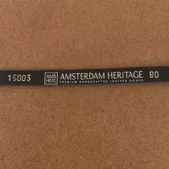 Amsterdam Heritage Women's Size X-Small - 80 Black Leather Alie Skinny Belt NWT