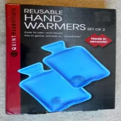 Reusable Hand Warmer Set of 2 Heats in Seconds Quint Essentials Model# QT6366BL