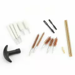 16pcs Gun Cleaning Brush Kit Set For .22 38 40 44 45 357 cal 9mm Handgun Pistol