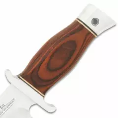 Gil Hibben Bloodwood Edition Alaskan Boot Knife Full Tang Leather Sheath Clip