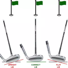 Golf Alignment Rods: Magnetic Club Alignment Stick Demonstrates Correct Golf Swi