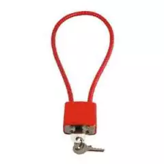 NEW Mascon 15" Gun Lock Cable Safety MCL02-P-15R w/ 2 Keys Red Color