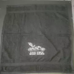 Skull Biker Embroidered Towel 16x26