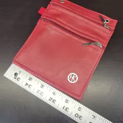 Hip Klips Cell Pocket Clip On Carry Pocket Pouch Unisex Red Faux Leather