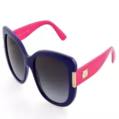 New VERSACE VE 4311 5168/8G 56mm Purple Pink Oversized Sunglasses Italy