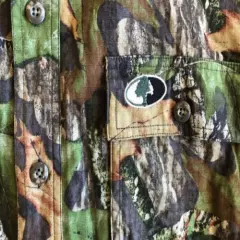 Mossy Oak Long Sleeve Vaportec Camo Button Front Shirt Outdoor Resource XL Mens 