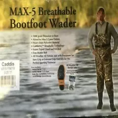 Caddis Wading Systems WFW17901W-11 Max5 Breathable Bootfoot Waders New!