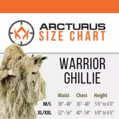 Arcturus Warrior Ghillie Suit | Field Grass | 4-Piece Hunting Camo Suit