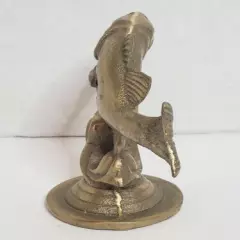 Vintage Brass Bass Fishing Statue Figurine