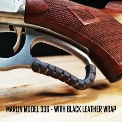 Leather Lever Wrap Cover for Lever-Action Rifles & Shotguns - 2 Qty - Made USA