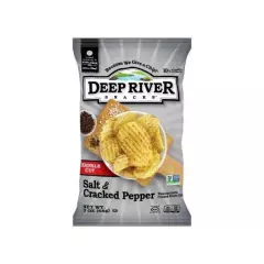 Deep River Snacks Cracked Pepper & Salt Krinkle Cut Kettle Potato Chips, 2