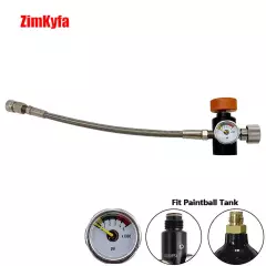 G1/2-14 Thread Fill Adapter Fill Station W/10'' Hose For High Pressure AIR / CO2