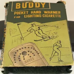 Vintage Buddy Pocket Hand Warmer With Pouch and Box Hunting/Fishing 