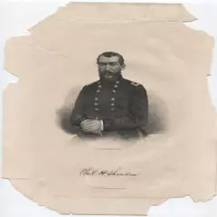 PORTRAIT UNION GENERAL PHILIP H. SHERIDAN, LITHOGRAPH FROM BRADY PHOTO.