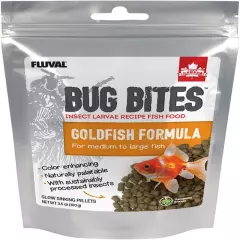 Bug Bites Goldfish Fish Food, Pellets for Medium to Large Sized Fish, 3.53 Oz...