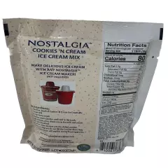 Nostalgia COOKIES N CREAM Ice Cream Mix 8oz Pack NEW/SEALED