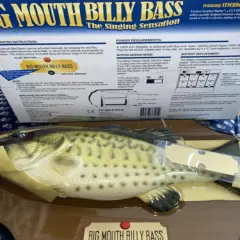 Vintage 1998 Big Mouth Billy Bass Motion Activated Singing Fish W/Box Gemmy