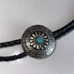 Bolo Tie Silver Tone