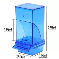 No Mess Bird Cage Feeder Automatic Parrot Seed Feeders with Chew Balls Acryli...