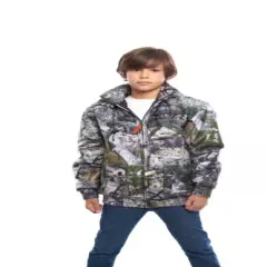 KIDS INSULATED/ WATERPROOF MOSSY OAK CAMOUFLAGE TANKER JACKET- HUNTING- CAMPING 