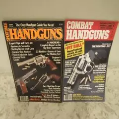 Shooting Times (1979) & Combat HandGuns (1988) Magazines, Very Good