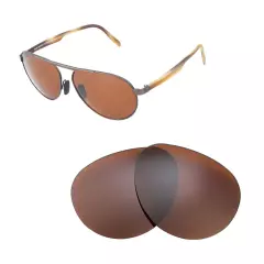 Walleva Brown Polarized Replacement Lenses For Maui Jim Swinging Bridges