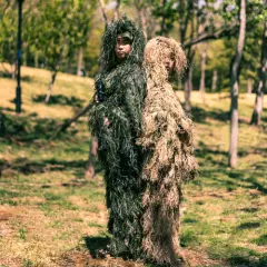 Ghillie Suits Sniper Camouflage Jungle Snow Maple Leaf Sets CS Hunting Equipment