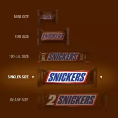 Snickers Full Size Chocolate Candy Bar - 1.86 oz Bar 4 Pack