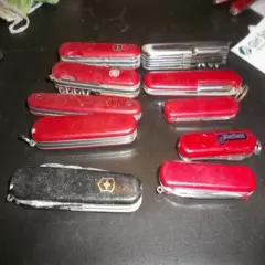 WENGER AND VICTORINOX type SWISS ARMY KNIves 10 for 1 money