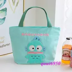 Women Girl My Melody Cinnamoroll Kuromi Handbag Tote Canvas Lunch Storage Bag