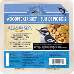 "Woodpecker Suet Cakes - 12 Pack, 10oz Each, No Melt Blend for Birds (5.2in)"