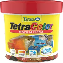 TetraColor Tropical Flakes – Color Boosting Fish Food, Nutritionally Balanced, 7