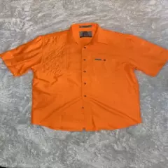 Tiger Hill Hunting Shirt Orange With Rifle Rest Size Large No Flaws