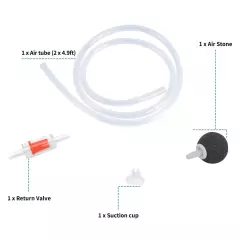 Aquarium Air Pump,Air Pump for Fish Tank Air Bubbler 1 Outlet,Adjustable Air ...