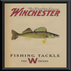 Winchester Walleye Fishing Tackle Ad Reprint On 90 Year Old Paper *P110