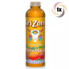 1x Bottle Arizona Mucho Mango Natural Fruit Juice Cocktail | 20oz | Vitamin C