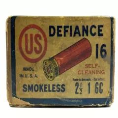 US Defiance 16 Ga EMPTY 2 Piece Ammo Box United States Cartridge Co 5706-PP