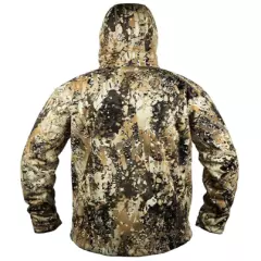 Hardcore Hunting Jacket MidWeight Pullover 1/2 Zip W/Hood Fleece Lined Insulated