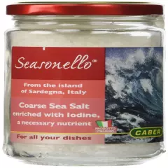 Seasonello Coarse Sea Salt Enriched with Iodine 10.58 Ounce