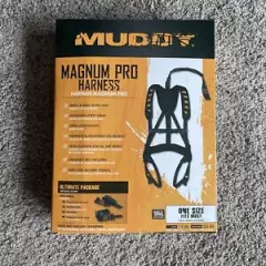 Muddy Outdoors Magnum Pro Padded Adjustable Treestand Harness System, Black- NEW