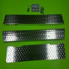 YAMAHA GOLF CART-DIAMOND PLATE ROCKERS G2-G9 Rocker panels & kick Made in USA