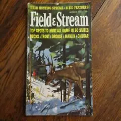 Field and Stream Magazine October 1963 Vintage Issue- Free Shipping!