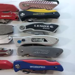 FOLDING LOCK-BLADE UTILITY KNIVES $2 EACH OR ALL 18 KNIVES FOR $20 WINS