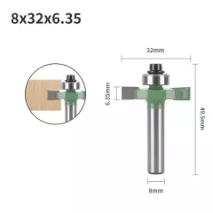 Milling Cutter Router Bit Rabbeting Router Bit Shank T-Sloting Wood Slot