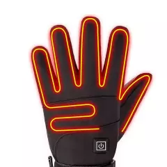 Unisex Heat Winter Gloves Motorcycle Thermal Gloves with Rechargeable Battery