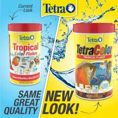 TetraColor Tropical Flakes, Color Boosting Fish Food, Nutritionally Balanced Die