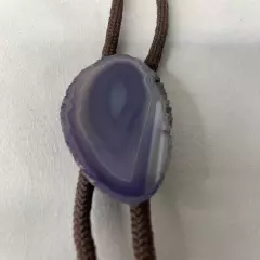 American South West Purple Agate Bolo Necktie Western Wear