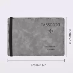 PU Leather Wallet Travel Passport Purse Card