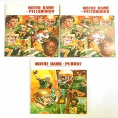 Lot of (3) Assorted 1978 Notre Dame College Football Programs Joe Montana