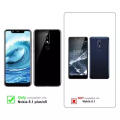 Case for Nokia 5.1 PLUS / X5 Protection Phone Cover Book Wallet Magnetic